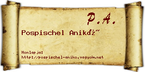 Pospischel Anikó névjegykártya